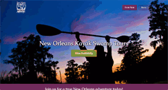 Desktop Screenshot of neworleanskayakswamptours.com