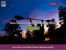 Tablet Screenshot of neworleanskayakswamptours.com